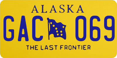 AK license plate GAC069