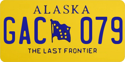 AK license plate GAC079