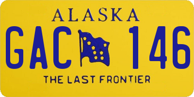 AK license plate GAC146