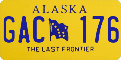 AK license plate GAC176