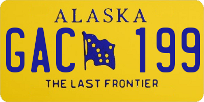 AK license plate GAC199