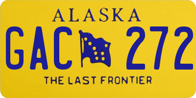 AK license plate GAC272