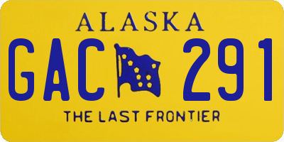 AK license plate GAC291