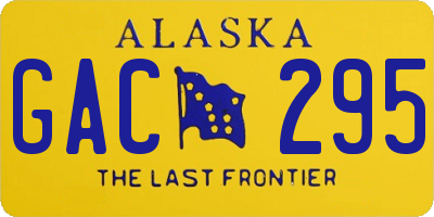 AK license plate GAC295