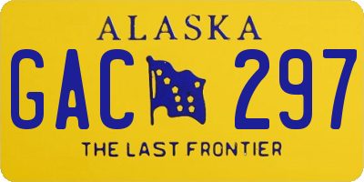 AK license plate GAC297