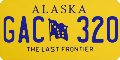 AK license plate GAC320