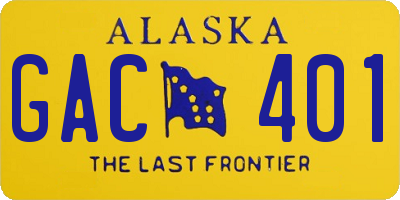 AK license plate GAC401