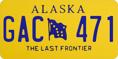 AK license plate GAC471