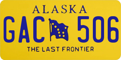 AK license plate GAC506