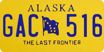 AK license plate GAC516