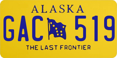 AK license plate GAC519