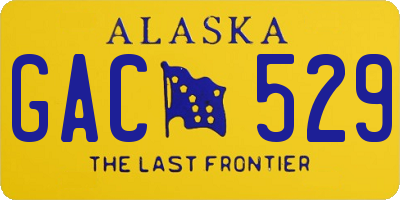 AK license plate GAC529