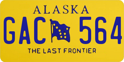 AK license plate GAC564