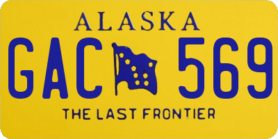 AK license plate GAC569