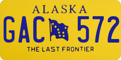 AK license plate GAC572