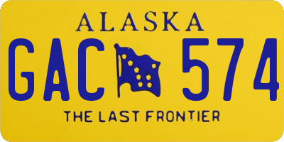 AK license plate GAC574