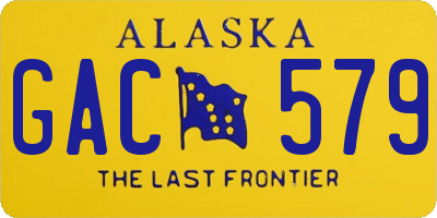 AK license plate GAC579