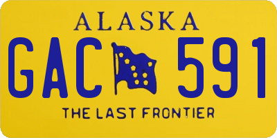 AK license plate GAC591