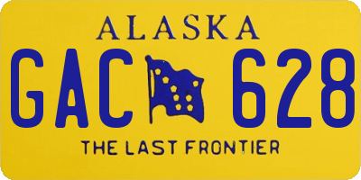 AK license plate GAC628