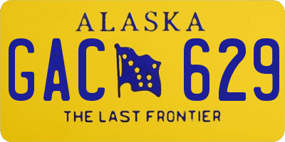 AK license plate GAC629