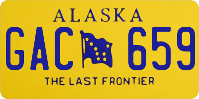 AK license plate GAC659