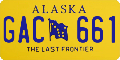 AK license plate GAC661