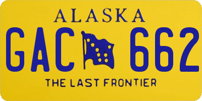 AK license plate GAC662