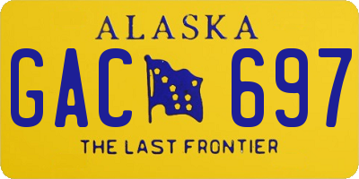 AK license plate GAC697