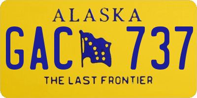 AK license plate GAC737