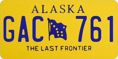 AK license plate GAC761