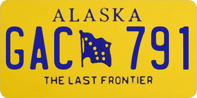 AK license plate GAC791