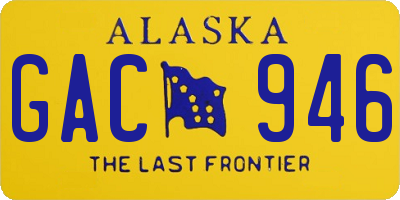 AK license plate GAC946