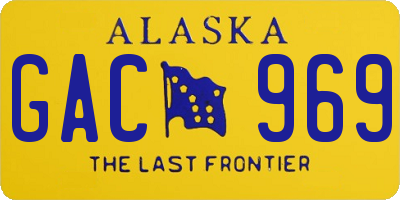 AK license plate GAC969