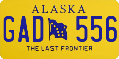 AK license plate GAD556