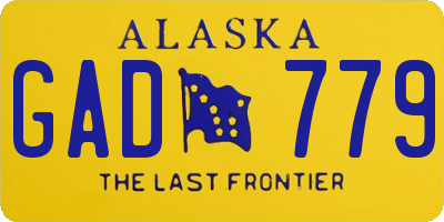 AK license plate GAD779