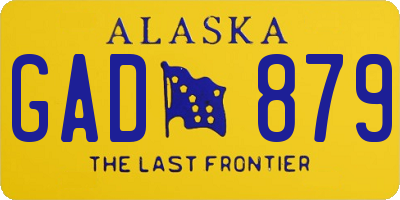 AK license plate GAD879