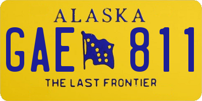 AK license plate GAE811
