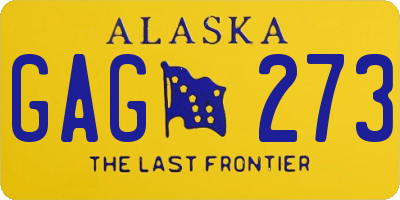 AK license plate GAG273