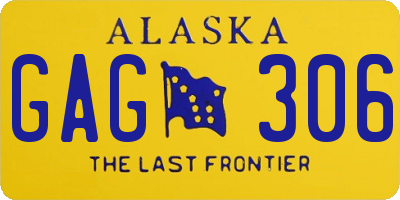 AK license plate GAG306