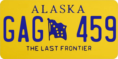 AK license plate GAG459