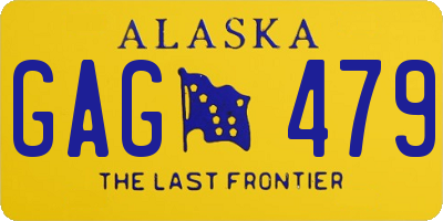 AK license plate GAG479