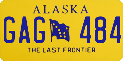 AK license plate GAG484