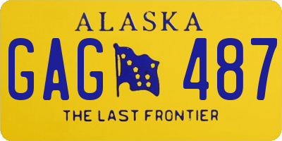 AK license plate GAG487