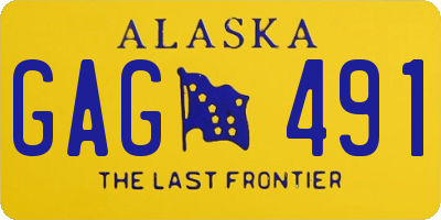 AK license plate GAG491