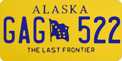 AK license plate GAG522