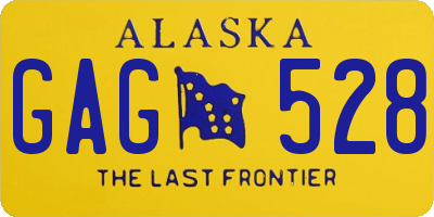 AK license plate GAG528