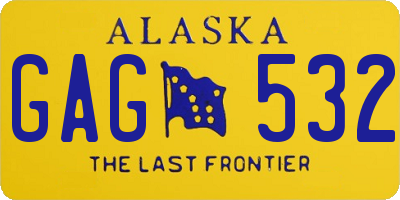 AK license plate GAG532