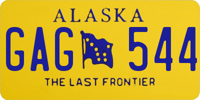 AK license plate GAG544