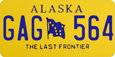 AK license plate GAG564