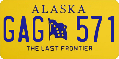 AK license plate GAG571